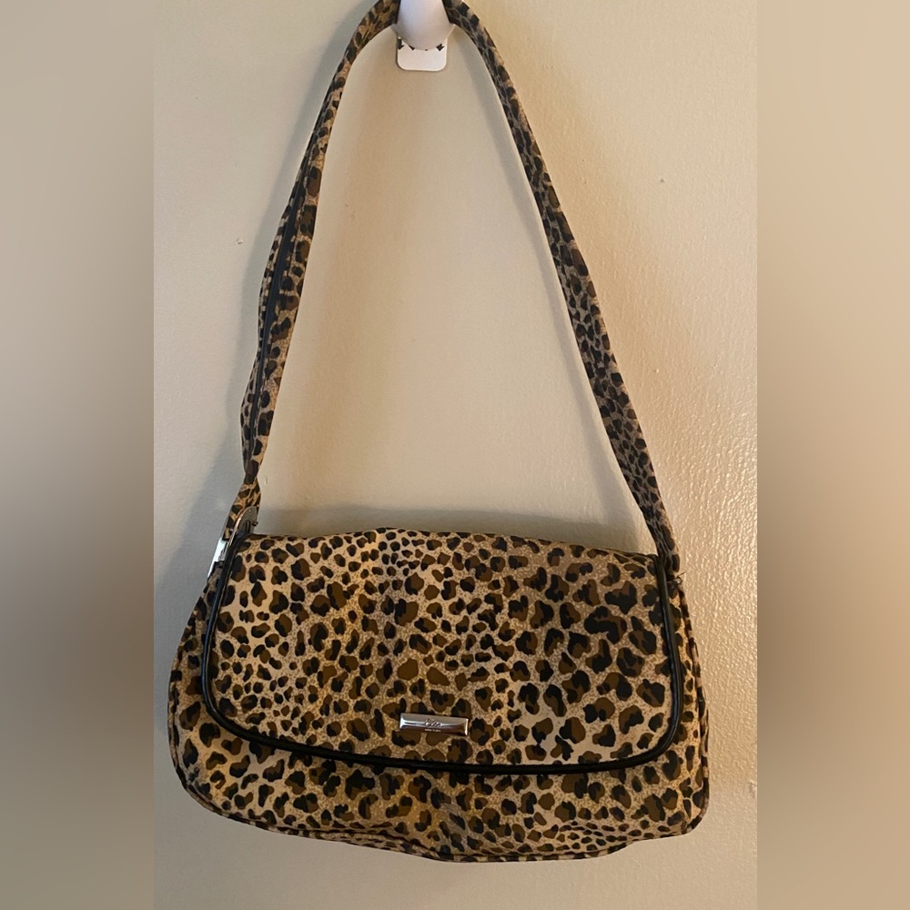 CLEO NEW YORK LEOPARD SMALL SHOULDER BAG